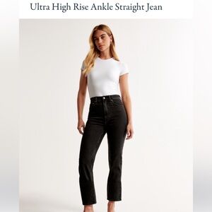Abercrombie & Fitch Black High Rise Women's Jeans